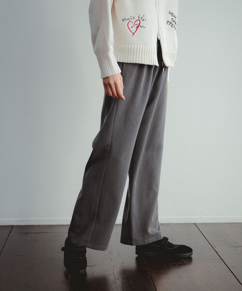 B:MING by BEAMS（ビーミングバイビームス）の「ワイド ベルト パンツ（S～M）（その他パンツ・レディース・ベージュ/チャコールグレー・SMALL/MEDIUM）」の4枚目の写真