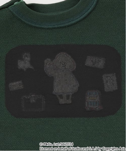petit main(プティマイン)の「【パディントン(TM)】裾布帛トレーナー(スウェット・キッズ・ホワイト系その他/ダークグリーン・80cm/130cm/120cm/100cm/110cm/90cm)」の7枚目の写真