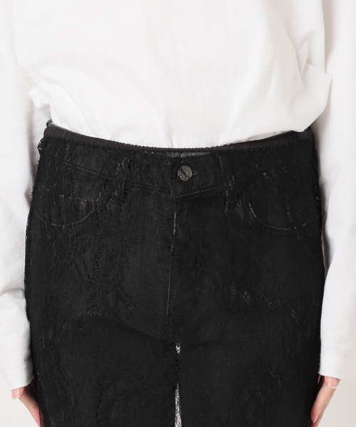 JOURNAL STANDARD relume(ジャーナルスタンダード レリューム)の「ラッセルストレッチレースナロースカート(スカート・レディース・ブラック/アイボリー・FREE)」の22枚目の写真