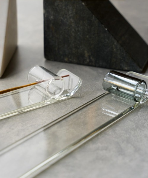 amabro（アマブロ）の「amabro TWO TONE INCENSE HOLDER PLATE アマブロ ツートーン インセンスホルダープレート お香立て スタンド（ルームフレグランス/お香・レディース・クリア/イエロー/ブルー/ピンク/グレー・FREE）」の8枚目の写真