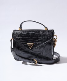 GUESS RETOUR TOP HANDLE FLAP ショルダーバッグ