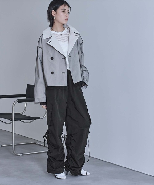 miette（ミエット）の「ドロストデザインカーゴパンツ（その他パンツ・レディース・ライトグレー/ブラック/オフホワイト・FREE）」の12枚目の写真