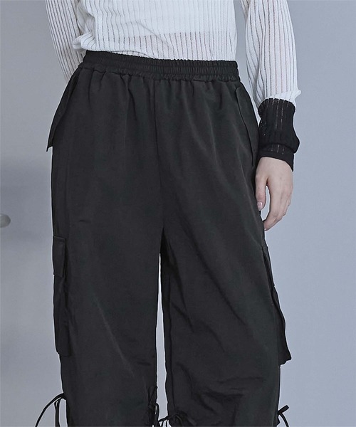 miette（ミエット）の「ドロストデザインカーゴパンツ（その他パンツ・レディース・ライトグレー/ブラック/オフホワイト・FREE）」の14枚目の写真