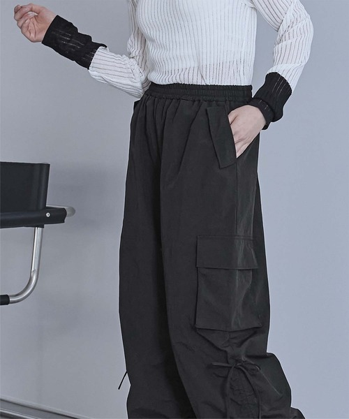 miette（ミエット）の「ドロストデザインカーゴパンツ（その他パンツ・レディース・ライトグレー/ブラック/オフホワイト・FREE）」の18枚目の写真