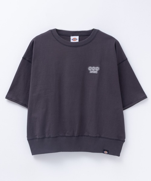 Dickies（ディッキーズ）の「Dickies 配色ステッチ５分丈袖Ｔシャツ（Tシャツ/カットソー・レディース・スミクロ/オートミール/ラベンダー・フリー）」の21枚目の写真