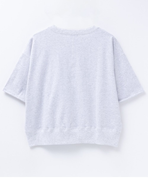 Dickies（ディッキーズ）の「Dickies 配色ステッチ５分丈袖Ｔシャツ（Tシャツ/カットソー・レディース・スミクロ/オートミール/ラベンダー・フリー）」の20枚目の写真