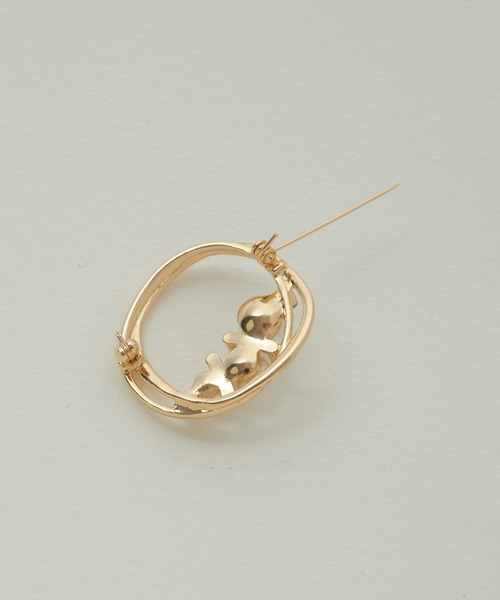 GOLDY（ゴールディ）の「トリプレッツ パール サークル ブローチ（ブローチ/コサージュ・レディース・ゴールド/シルバー・FREE）」の3枚目の写真