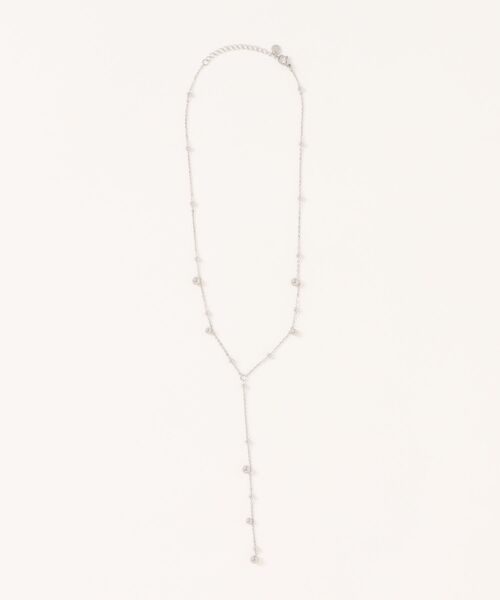 《金属アレルギー対応/ステンレス》ボールY字ネックレス（ネックレス）｜ear PAPILLONNER（イアパピヨネ）