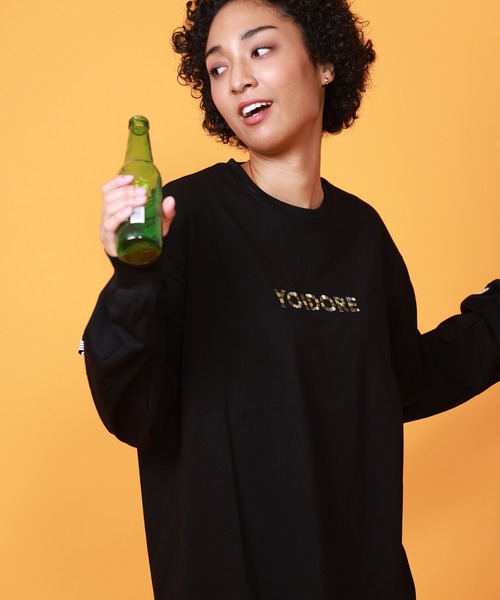 CORPUS SELECT(コーパストーキョー)の「【YOIDORE/酔いどれ】へべれけ ネオン ロングスリーブTシャツ(Tシャツ/カットソー・メンズ・ネイビー/ホワイト/ブラック・M/XL/L)」の12枚目の写真