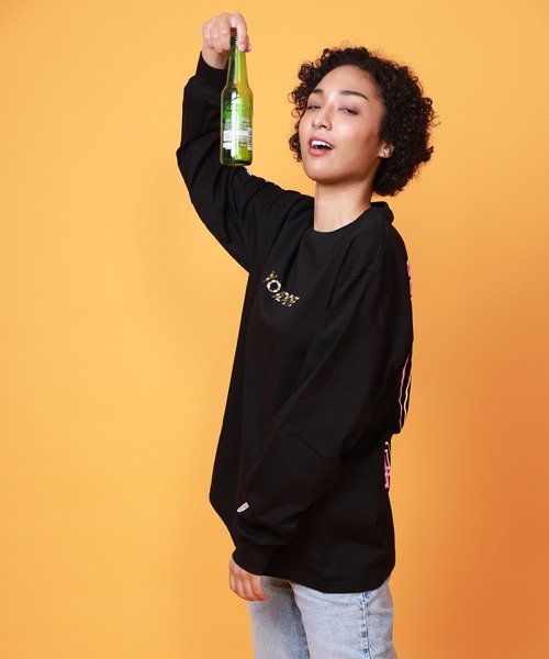 CORPUS SELECT(コーパストーキョー)の「【YOIDORE/酔いどれ】へべれけ ネオン ロングスリーブTシャツ(Tシャツ/カットソー・メンズ・ネイビー/ホワイト/ブラック・M/XL/L)」の14枚目の写真