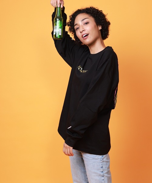 CORPUS SELECT(コーパストーキョー)の「【YOIDORE/酔いどれ】へべれけ ネオン ロングスリーブTシャツ(Tシャツ/カットソー・メンズ・ネイビー/ホワイト/ブラック・M/XL/L)」の15枚目の写真