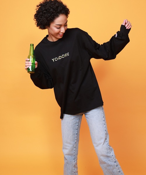 CORPUS SELECT(コーパストーキョー)の「【YOIDORE/酔いどれ】へべれけ ネオン ロングスリーブTシャツ(Tシャツ/カットソー・メンズ・ネイビー/ホワイト/ブラック・M/XL/L)」の19枚目の写真