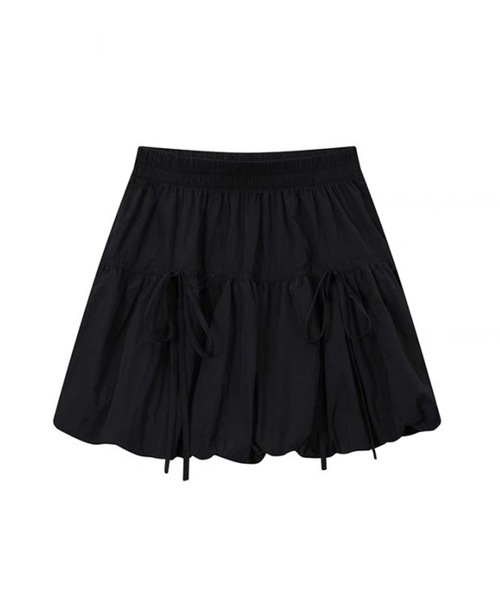 ALLuRing ChaRm（アリュリングチャーム）の「Ribbon Balloon Mini Skirt / リボンバルーンミニスカート スカートパンツ（スカート・レディース・ホワイト/ブラック/ブルー/ブラック系その他・FREE）」の13枚目の写真