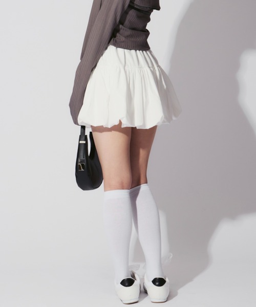 ALLuRing ChaRm（アリュリングチャーム）の「Ribbon Balloon Mini Skirt / リボンバルーンミニスカート スカートパンツ（スカート・レディース・ホワイト/ブラック/ブルー/ブラック系その他・FREE）」の20枚目の写真