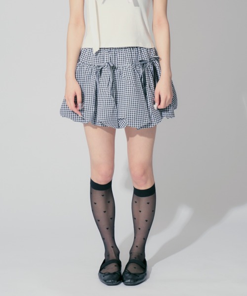 セール】Ribbon Balloon Mini Skirt / リボンバルーンミニ