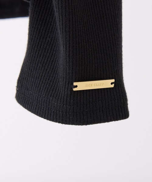 one after another NICE CLAUP（ワンアフターアナザーナイスクラップ）の「ドッキングシャツトップス（Tシャツ/カットソー・レディース・ブラック/ネイビー/ベージュ/杢グレー・FREE）」の17枚目の写真