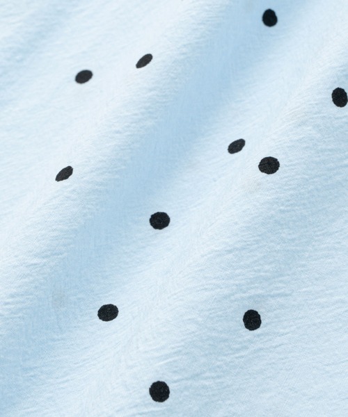 NIMES（ニーム）の「パール釦スタンドカラーブラウス（シャツ/ブラウス・レディース・グリーン/ホワイト/サックスブルー/ブラック・FREE）」の14枚目の写真