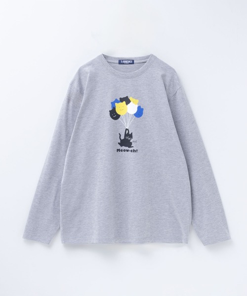 Mac-House（マックハウス）の「T-GRAPHICS キャラデザイン長袖Ｔシャツ（Tシャツ/カットソー・メンズ・ブラック/グレー/ピンク/ネイビー・S/M/L/XL）」の5枚目の写真