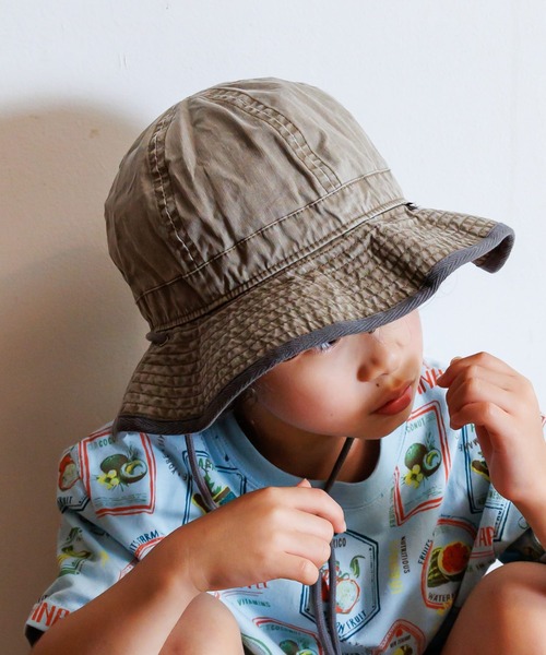 MAKE YOUR DAY（メイクユアデイ）の「メトロハット（ハット・キッズ・オレンジ/グレー/ブルー・50/52/54/56）」の4枚目の写真