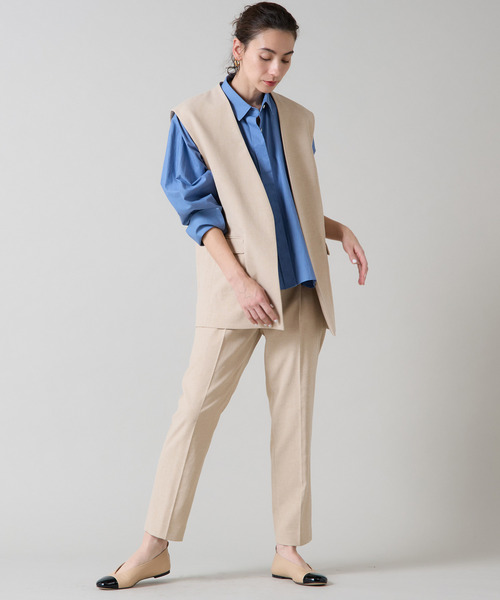 Liesse(リエス)の「スリムストレートパンツ(その他パンツ・レディース・ベージュ/ブラック・3/2/4)」の17枚目の写真