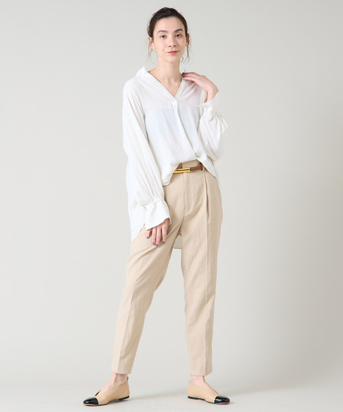 Liesse(リエス)の「スリムストレートパンツ(その他パンツ・レディース・ベージュ/ブラック・3/2/4)」の22枚目の写真