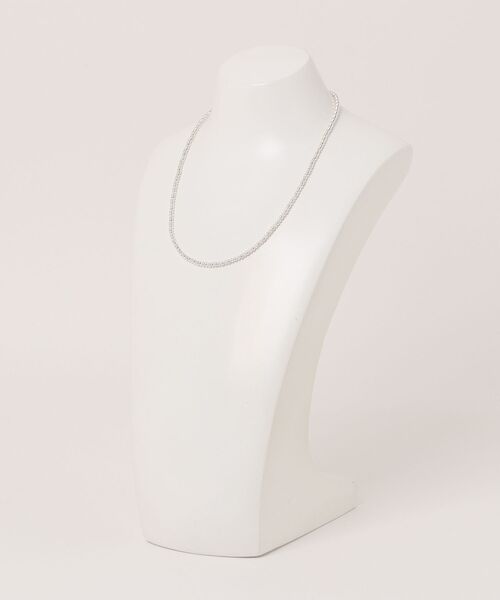 Harpo(アルポ)の「【Harpo/アルポ】ナバホパール シルバー ネックレス ビーズ3mm/全長45㎝(ネックレス・レディース・シルバー・FREE)」の2枚目の写真