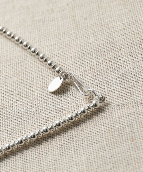 Harpo(アルポ)の「【Harpo/アルポ】ナバホパール シルバー ネックレス ビーズ3mm/全長45㎝(ネックレス・レディース・シルバー・FREE)」の8枚目の写真