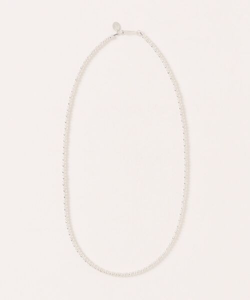 Harpo(アルポ)の「【Harpo/アルポ】ナバホパール シルバー ネックレス ビーズ3mm/全長45㎝(ネックレス・レディース・シルバー・FREE)」の6枚目の写真