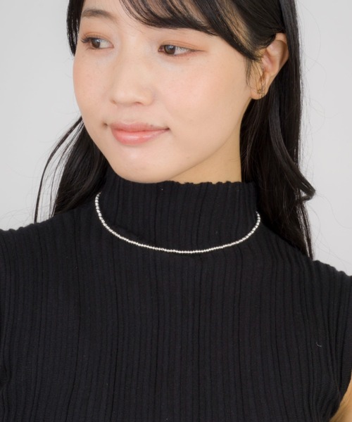 Harpo(アルポ)の「【Harpo/アルポ】ナバホパール シルバー ネックレス ビーズ3mm/全長45㎝(ネックレス・レディース・シルバー・FREE)」の13枚目の写真