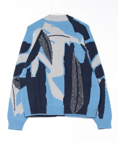 KENZO(ケンゾー)の「'KENZO Chiku-Rin Camo' エンブロイド カーディガン(カーディガン/ボレロ・メンズ・ブルー系その他・LARGE/MEDIUM/SMALL)」の2枚目の写真