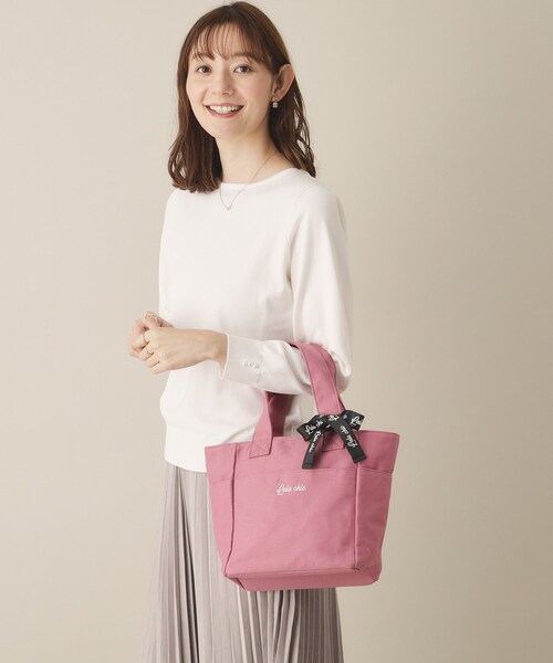 ITS'DEMO（イッツデモ）の「【7ポケット／推し活】クリアポケット付カラフルトート（ハンドバッグ・レディース・ピンク系/グリーン系/ブラック/ブルー/ライトパープル・00）」の11枚目の写真