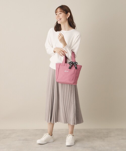 ITS'DEMO（イッツデモ）の「【7ポケット／推し活】クリアポケット付カラフルトート（ハンドバッグ・レディース・ピンク系/グリーン系/ブラック/ブルー/ライトパープル・00）」の12枚目の写真