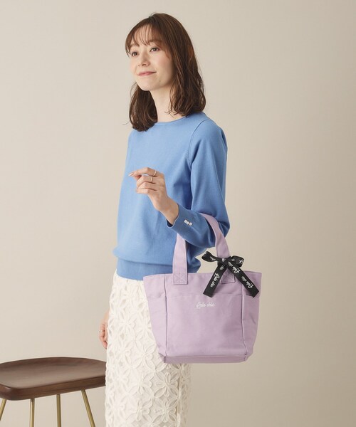 ITS'DEMO（イッツデモ）の「【7ポケット／推し活】クリアポケット付カラフルトート（ハンドバッグ・レディース・ピンク系/グリーン系/ブラック/ブルー/ライトパープル・00）」の13枚目の写真