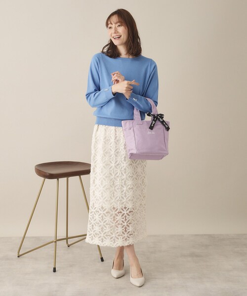 ITS'DEMO（イッツデモ）の「【7ポケット／推し活】クリアポケット付カラフルトート（ハンドバッグ・レディース・ピンク系/グリーン系/ブラック/ブルー/ライトパープル・00）」の14枚目の写真