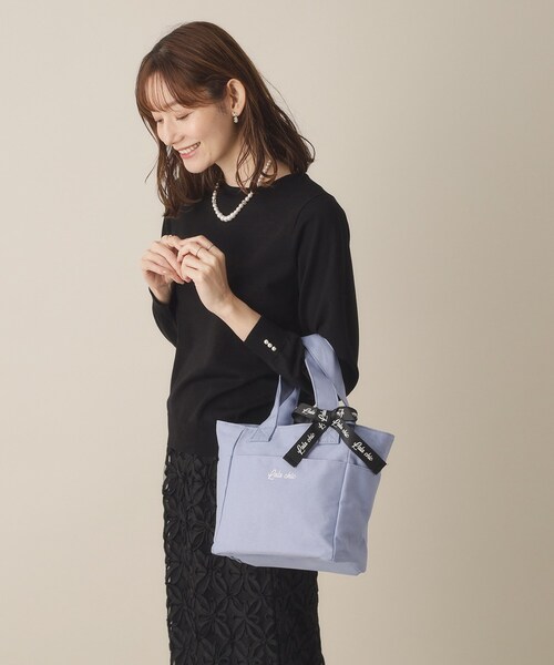 ITS'DEMO（イッツデモ）の「【7ポケット／推し活】クリアポケット付カラフルトート（ハンドバッグ・レディース・ピンク系/グリーン系/ブラック/ブルー/ライトパープル・00）」の15枚目の写真