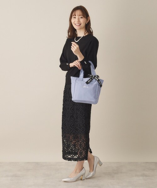 ITS'DEMO（イッツデモ）の「【7ポケット／推し活】クリアポケット付カラフルトート（ハンドバッグ・レディース・ピンク系/グリーン系/ブラック/ブルー/ライトパープル・00）」の16枚目の写真