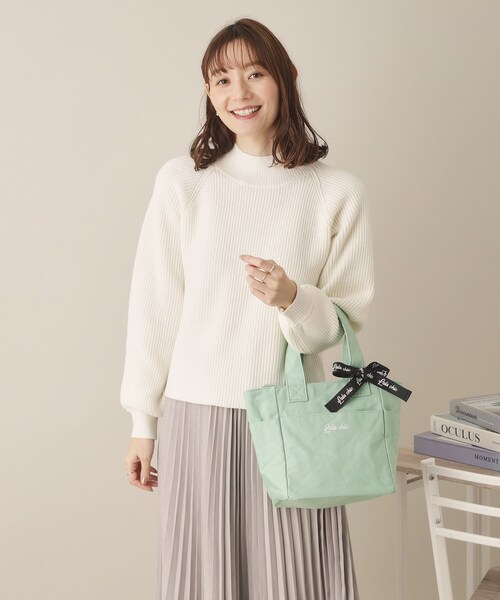 ITS'DEMO（イッツデモ）の「【7ポケット／推し活】クリアポケット付カラフルトート（ハンドバッグ・レディース・ピンク系/グリーン系/ブラック/ブルー/ライトパープル・00）」の17枚目の写真