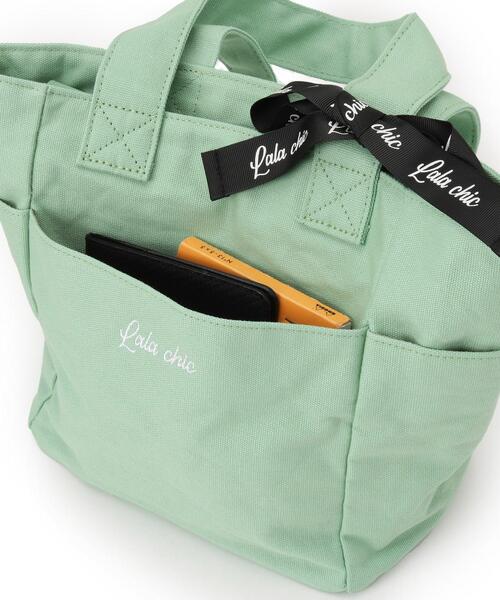 ITS'DEMO（イッツデモ）の「【7ポケット／推し活】クリアポケット付カラフルトート（ハンドバッグ・レディース・ピンク系/グリーン系/ブラック/ブルー/ライトパープル・00）」の7枚目の写真