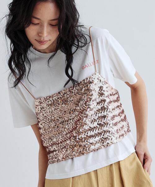 GALLEST(ギャレスト)の「スパンコールビスチェ(タンクトップ・レディース・ブラック/シルバー/ゴールド・38)」の3枚目の写真