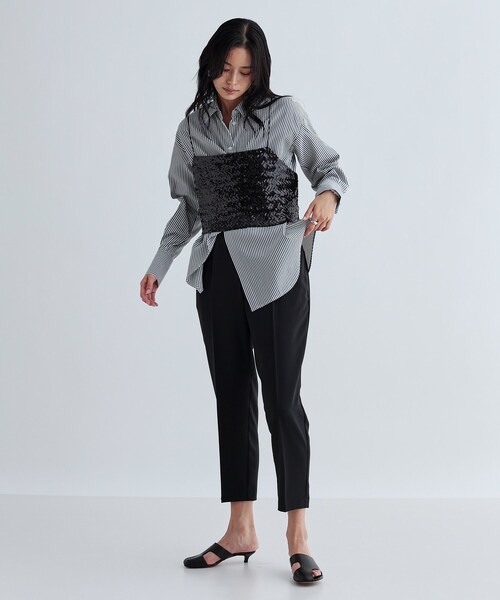 GALLEST(ギャレスト)の「スパンコールビスチェ(タンクトップ・レディース・ブラック/シルバー/ゴールド・38)」の7枚目の写真