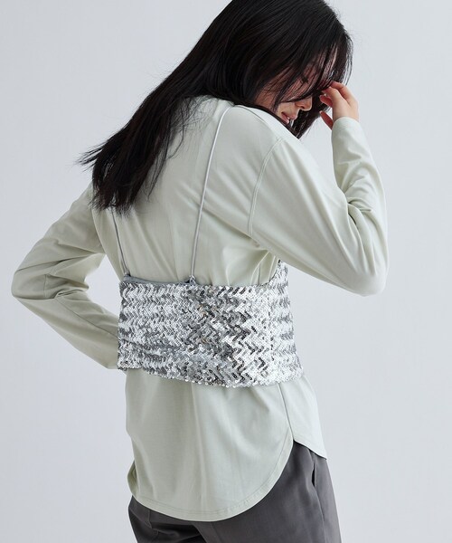 GALLEST(ギャレスト)の「スパンコールビスチェ(タンクトップ・レディース・ブラック/シルバー/ゴールド・38)」の10枚目の写真