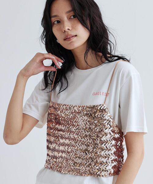 GALLEST(ギャレスト)の「スパンコールビスチェ(タンクトップ・レディース・ブラック/シルバー/ゴールド・38)」の15枚目の写真