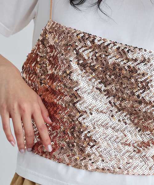 GALLEST(ギャレスト)の「スパンコールビスチェ(タンクトップ・レディース・ブラック/シルバー/ゴールド・38)」の17枚目の写真