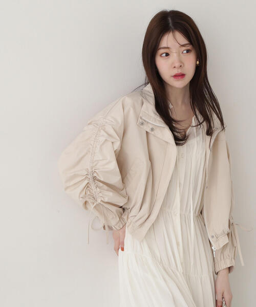 PROPORTION BODY DRESSING(プロポーションボディドレッシング)の「シアーシャーリングワンピース / 1215140307(ワンピース・レディース・ホワイト系その他/カーキ/ネイビー・SMALL/MEDIUM)」の17枚目の写真