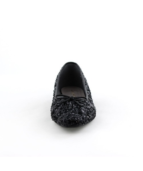 HIMIKO（ヒミコ）の「【HIMIKO】【ZOZOTOWN限定デザイン】スクエアトゥスパンコールバレエシューズ/650101（バレエシューズ・レディース・ブラック/グレー/ピンク・21.5cm/22.0cm/22.5cm/23.0cm/23.5cm/24.0cm/24.5cm/25.0cm/25.5cm/26.0cm/26.5cm）」の7枚目の写真