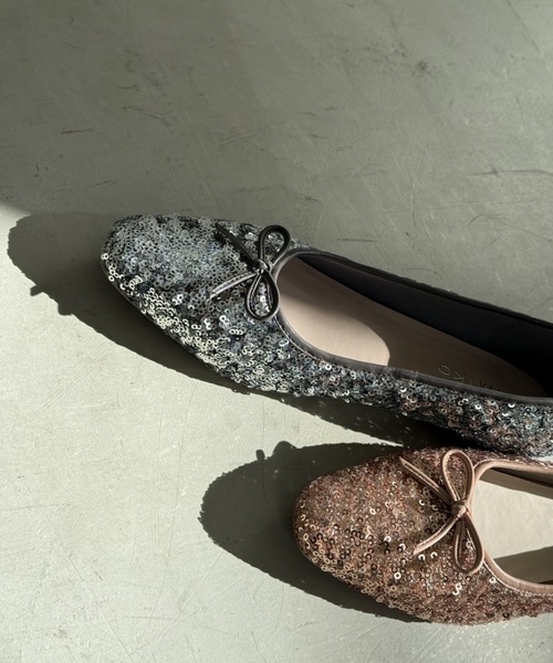 HIMIKO（ヒミコ）の「【HIMIKO】【ZOZOTOWN限定デザイン】スクエアトゥスパンコールバレエシューズ/650101（バレエシューズ・レディース・ブラック/グレー/ピンク・21.5cm/22.0cm/22.5cm/23.0cm/23.5cm/24.0cm/24.5cm/25.0cm/25.5cm/26.0cm/26.5cm）」の20枚目の写真