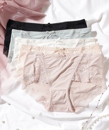 Lace Ladies（レースレディース）の「【5枚セット】ソリッドカラー ローズ レース ドッキング ショーツ（ショーツ）」