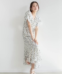 RANDA | 2WAYスリーブフラワーシフォンワンピース(ワンピース)