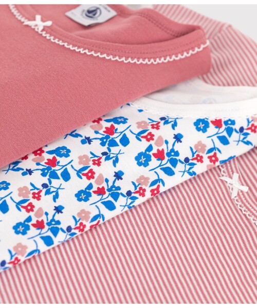 PETIT BATEAU（プチバトー）の「半袖Ｔシャツ３枚組（インナーウェア/肌着・キッズ・その他1・6YEAR/10YEAR/12YEAR/8YEAR）」の2枚目の写真