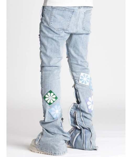 L.H.P（エルエイチピー）の「GUAPI/グアピ/Aqua Blue Flowers Denim